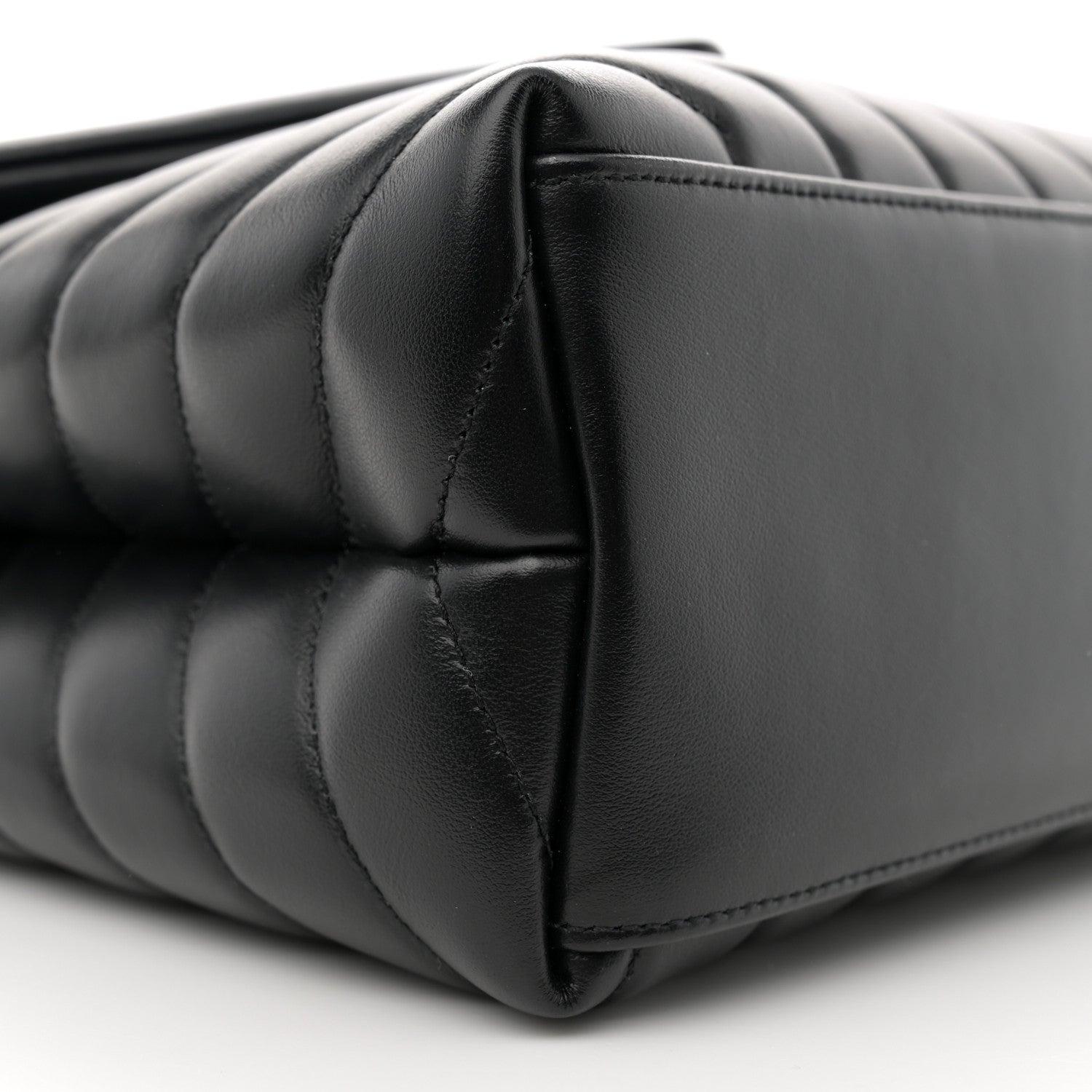 Saint Laurent Calfskin Y Quilted Monogram Medium Loulou Chain Satchel Black 9 of 10