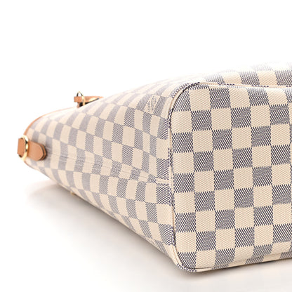Louis Vuitton Damier Azur Braided Neverfull MM Orange 4 of 9