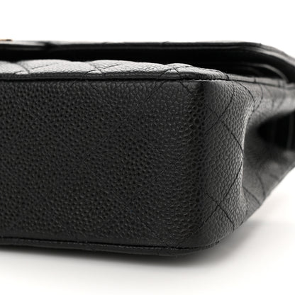 Chanel Caviar Quilted Medium Double Flap Black 10 of 16