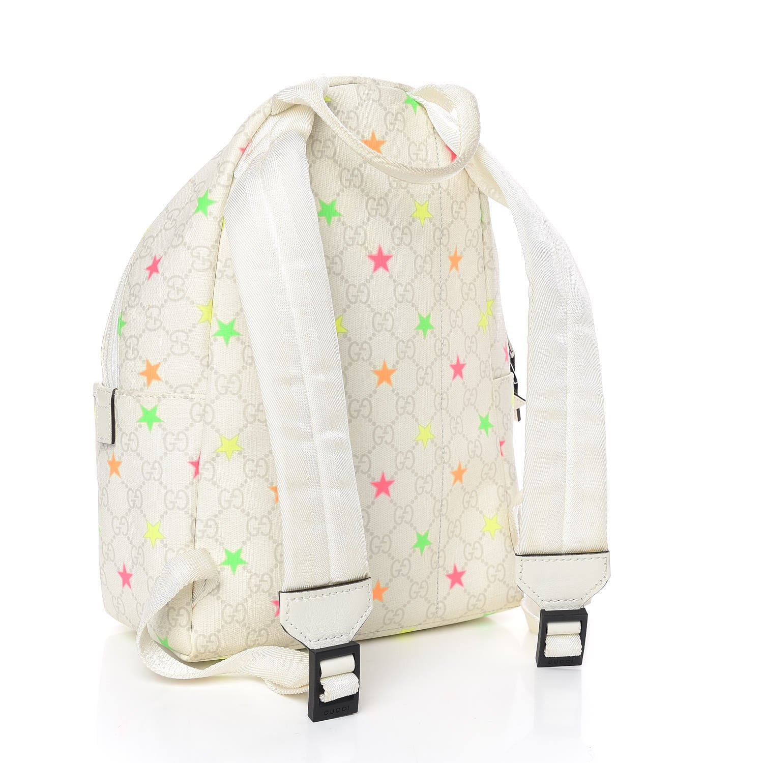 Gucci GG Supreme Monogram Stars Childrens Backpack White 3 of 12