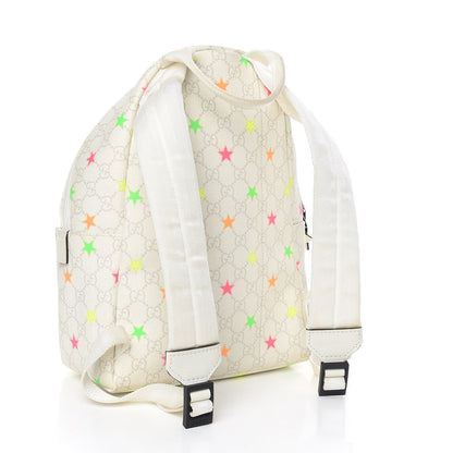 Gucci GG Supreme Monogram Stars Childrens Backpack White 3 of 12