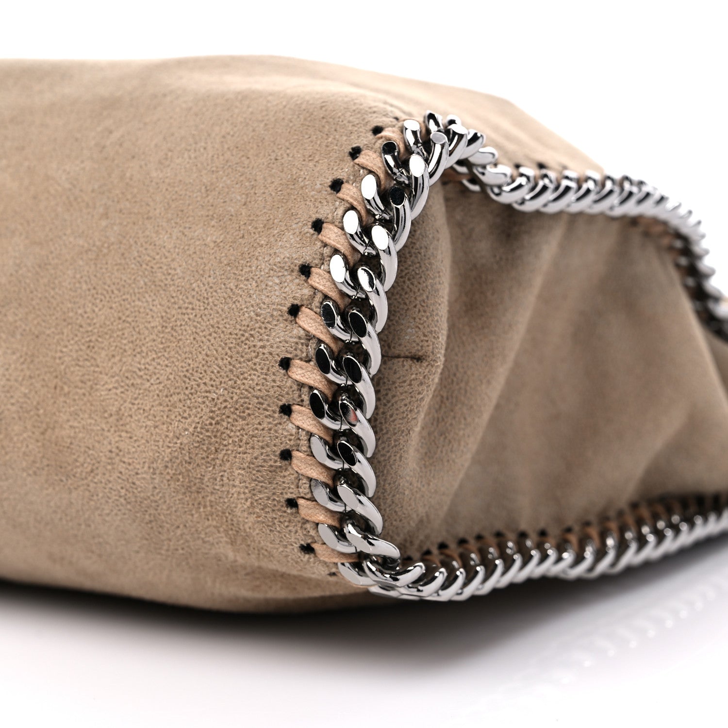 Stella McCartney Shaggy Deer Falabella Fold Over Tote Taupe 9 of 10
