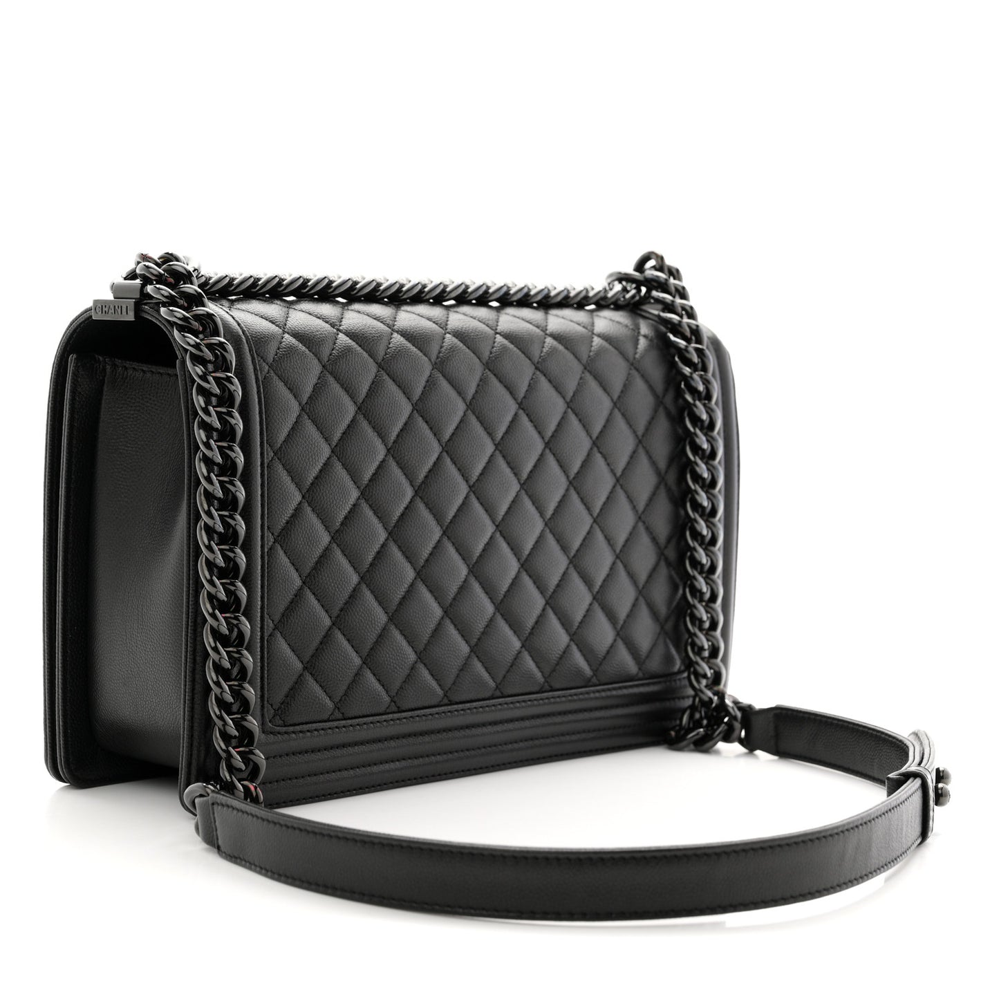 Caviar Quilted New Medium Boy Flap So Black