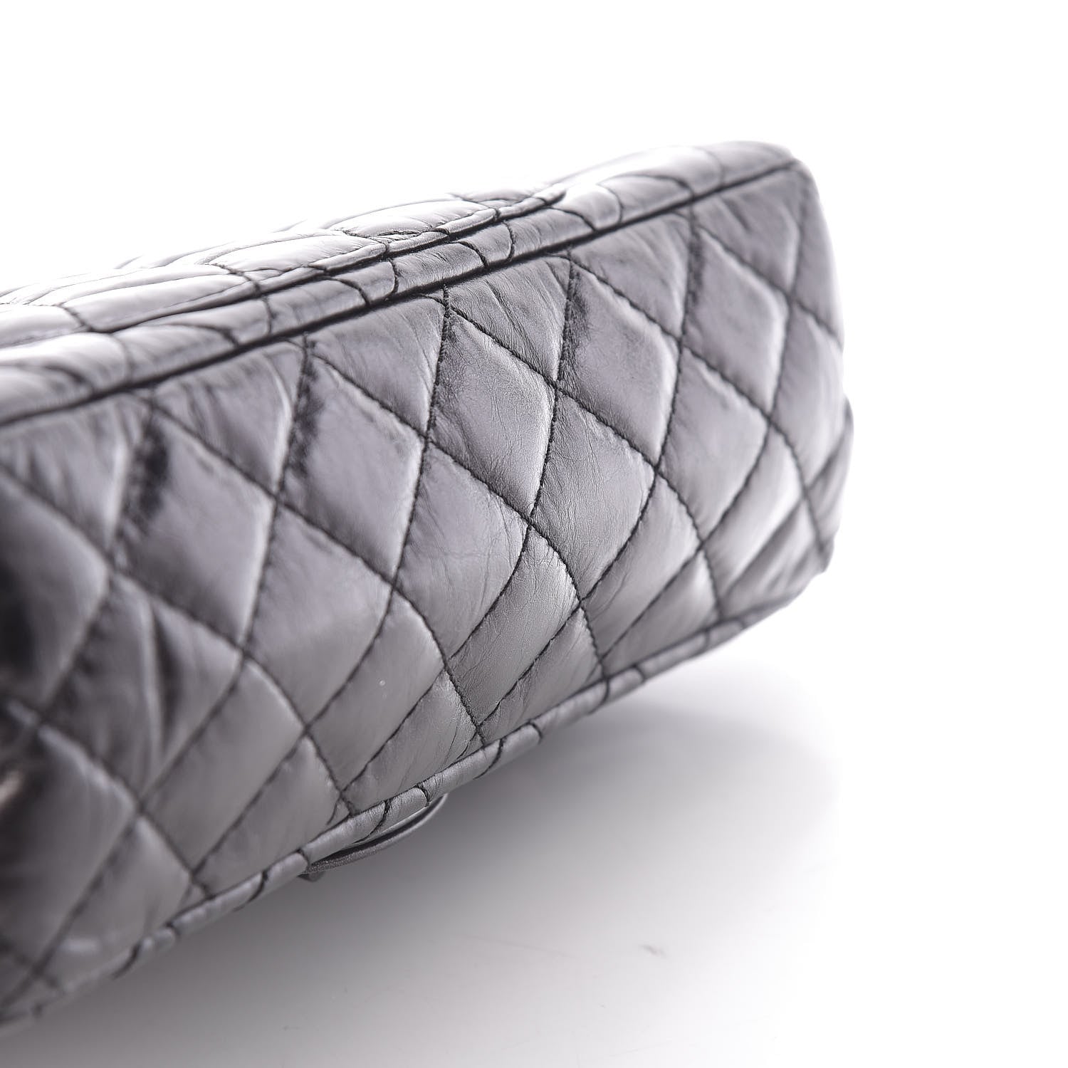 Chanel Metallic Aged Calfskin Quilted 2.55 Reissue 225 Flap So Black 11 of 15