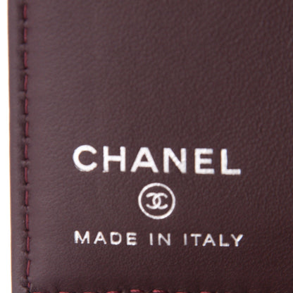 Chanel Lambskin Quilted CC Card Holder Wallet Black 6 of 7