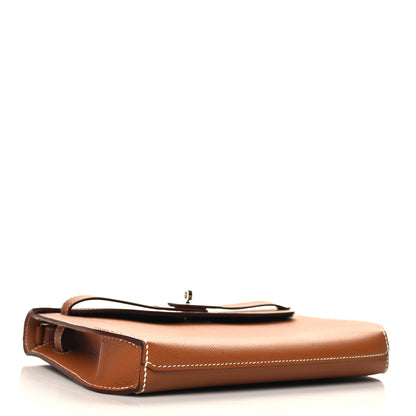 Hermes Epsom Kelly Depeches 25 Pouch Gold 3 of 10