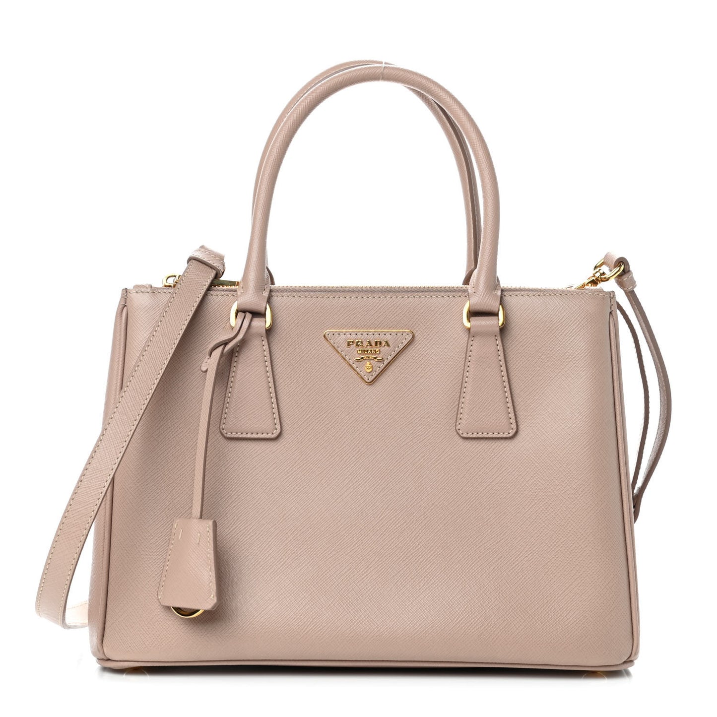 Saffiano Small Galleria Double Zip Tote Cammeo