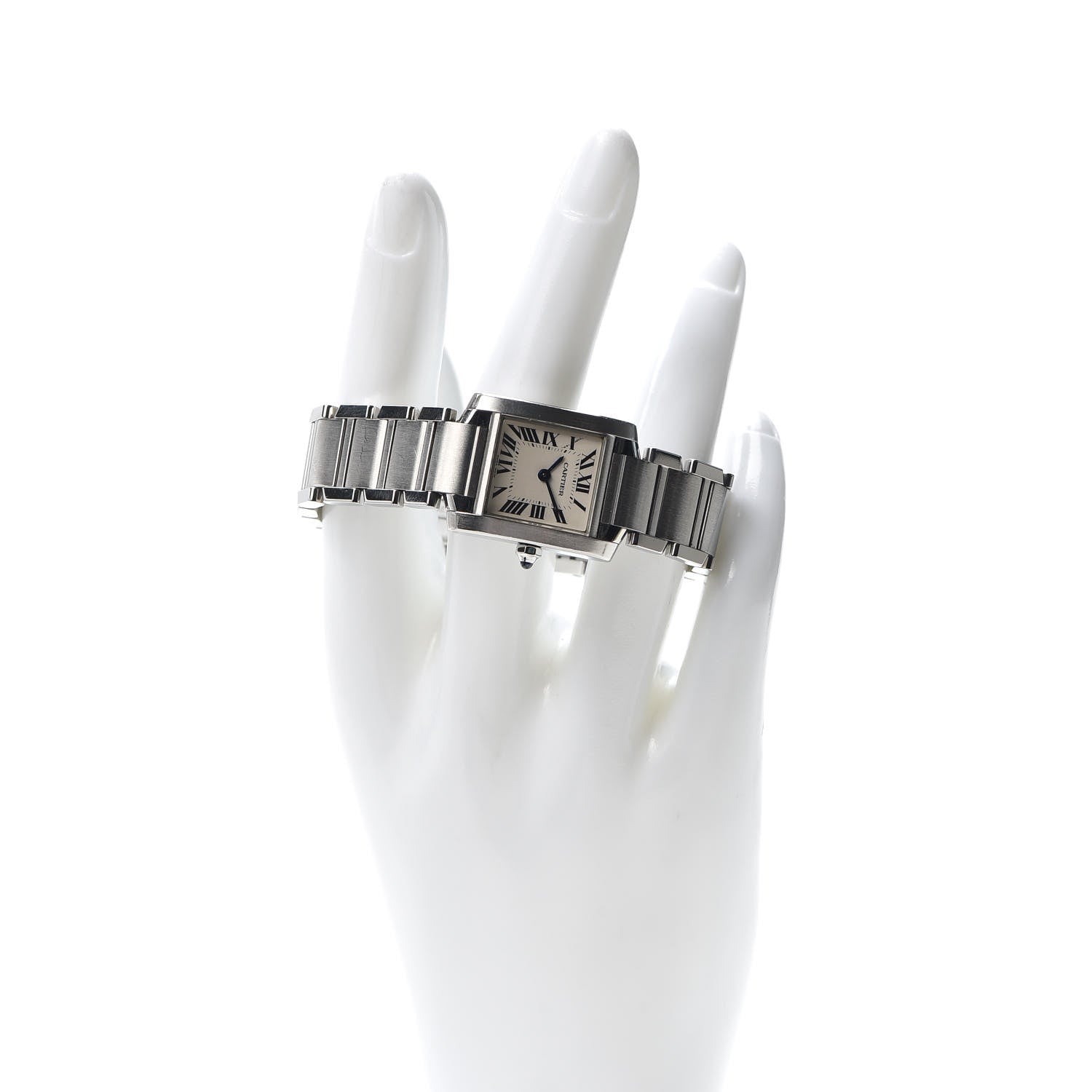 Cartier Stainless Steel 20mm Tank Francaise Quartz Watch 2 of 7