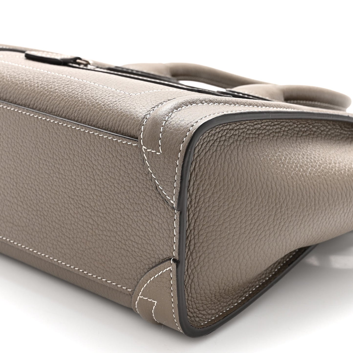 Drummed Calfskin Nano Luggage Souris