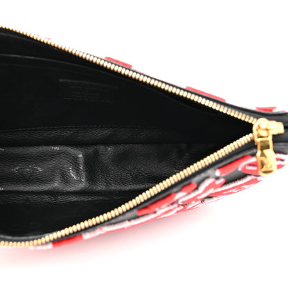 Louis Vuitton X UF Tufted Monogram Pochette Accessories Black Red Black Red 4 of 8