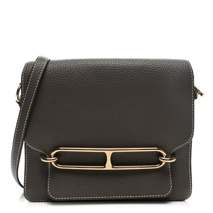 Hermes Taurillon Clemence Sac Roulis 23 Etain 1 of 12