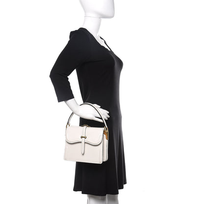 Prada City Calfskin Small Belle Top Handle Bag Bianco 2 of 11