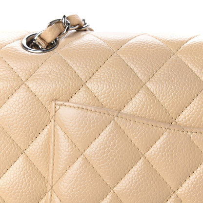 Chanel Caviar Quilted Medium Double Flap Beige Clair 11 of 17