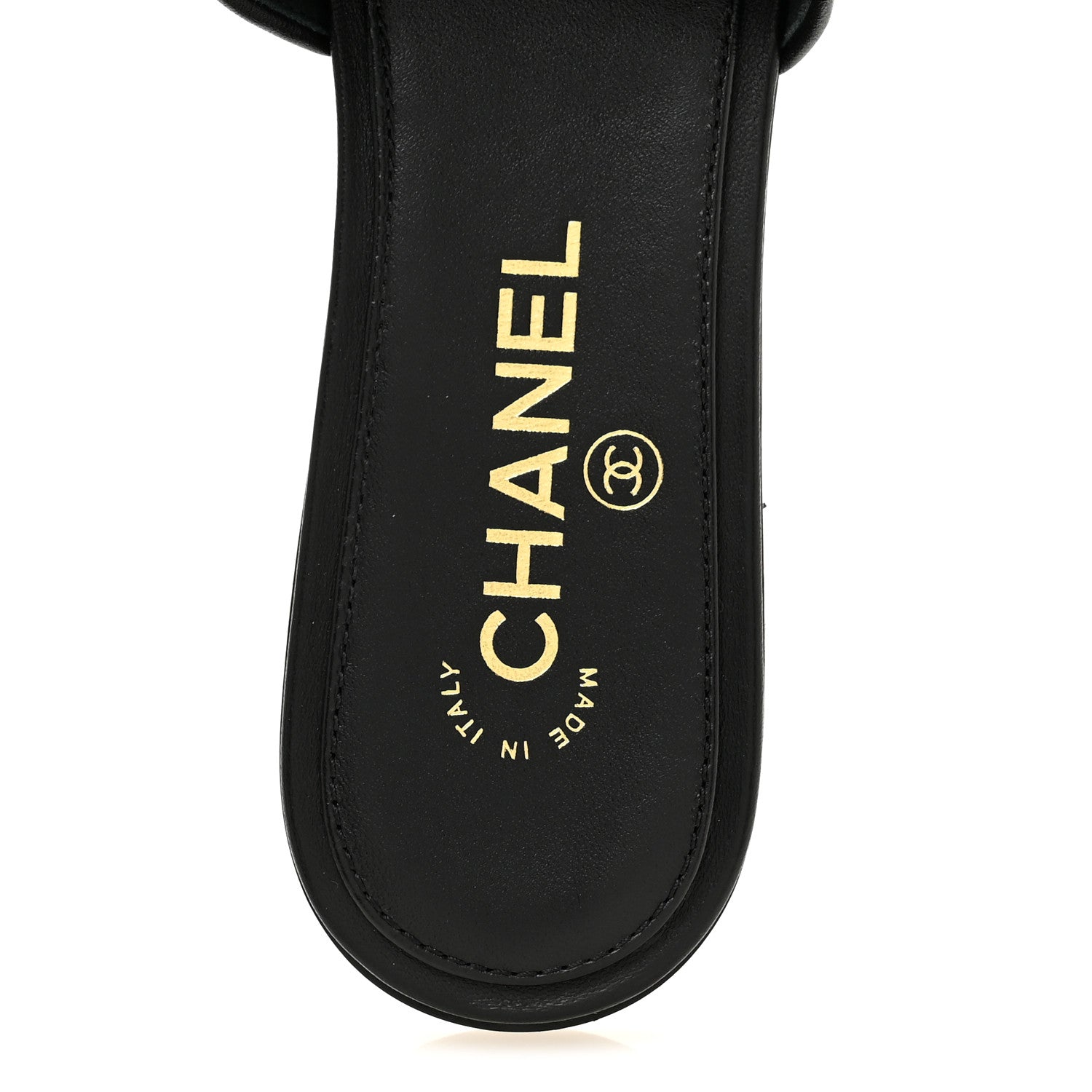Chanel Lambskin Velcro Mules 39 Black 7 of 10