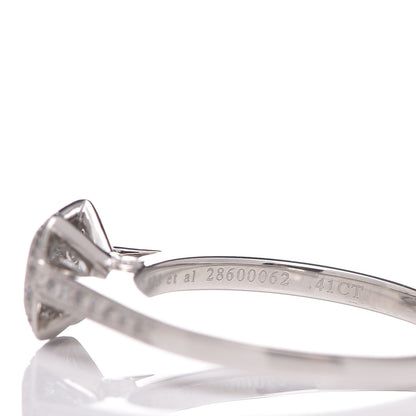 Tiffany Platinum Diamond .41ct. Legacy Ring 51 5.75 8 of 9
