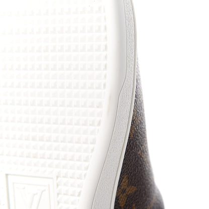 Louis Vuitton Calfskin Monogram LV Black Heart Sneakers 37 Cacao 7 of 10