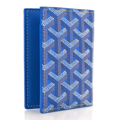 Goyard Goyardine Saint Marc Folding Card Case Sky Blue 3 of 7