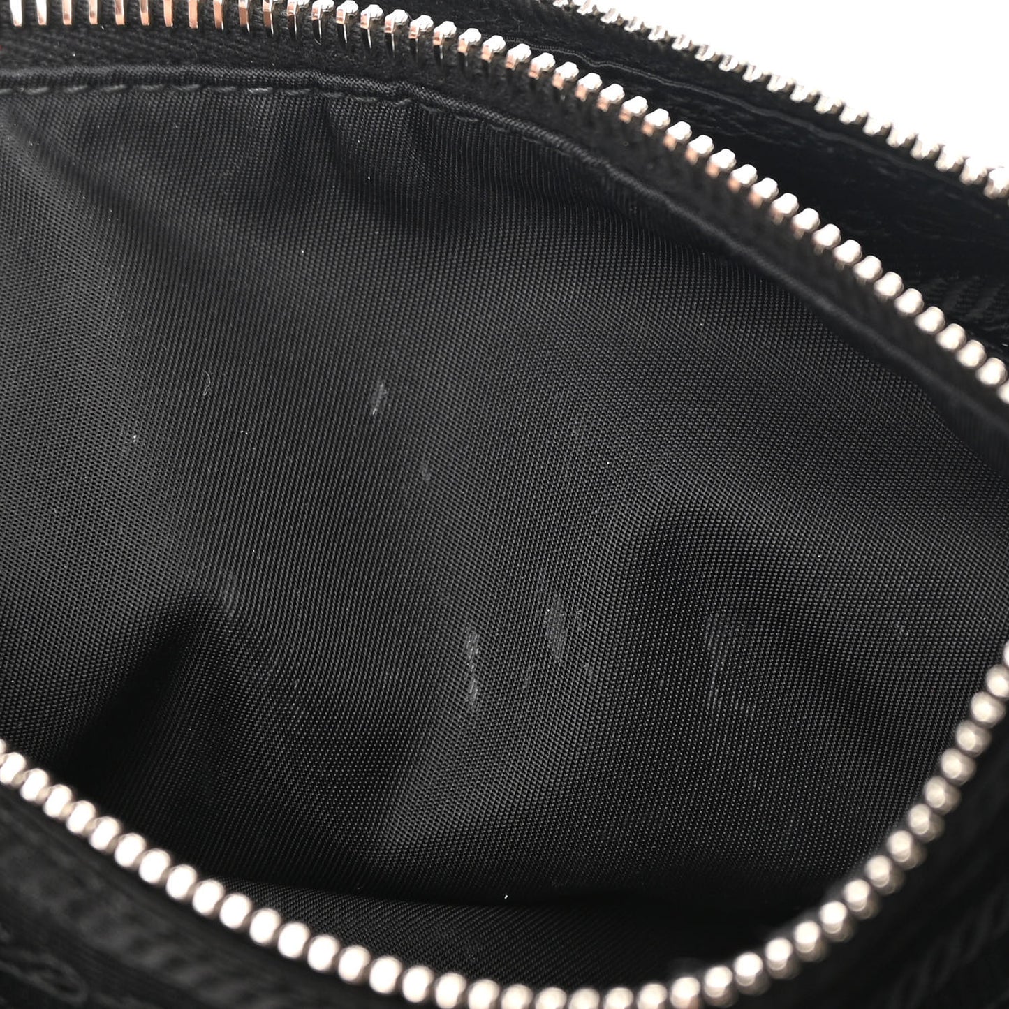 Re-Nylon Saffiano Re-Edition 2000 Double Zip Crossbody Bag Black