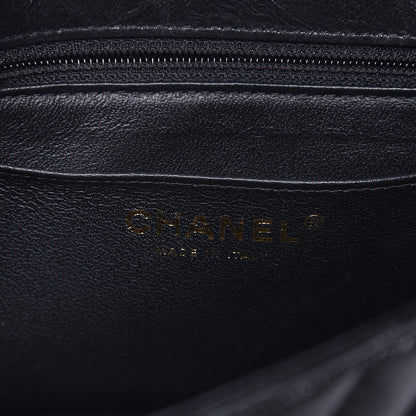 Chanel Iridescent Calfskin Chevron Quilted Mini Rectangular Flap Black 6 of 8