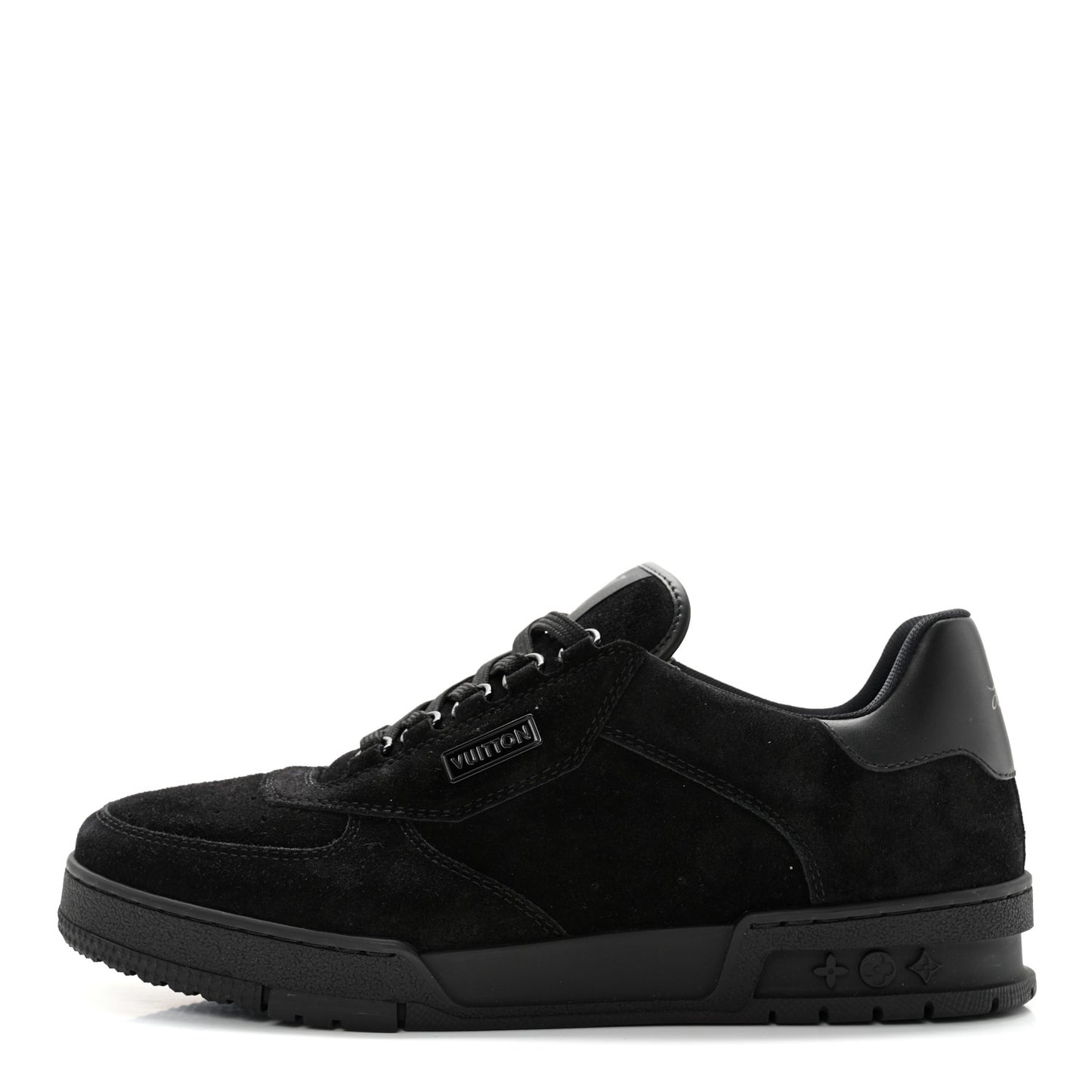 Suede Mens LV Trainer Sneakers 8.5 Black