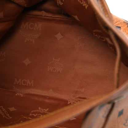 MCM Visetos Drawstring Bucket Bag Cognac 5 of 20