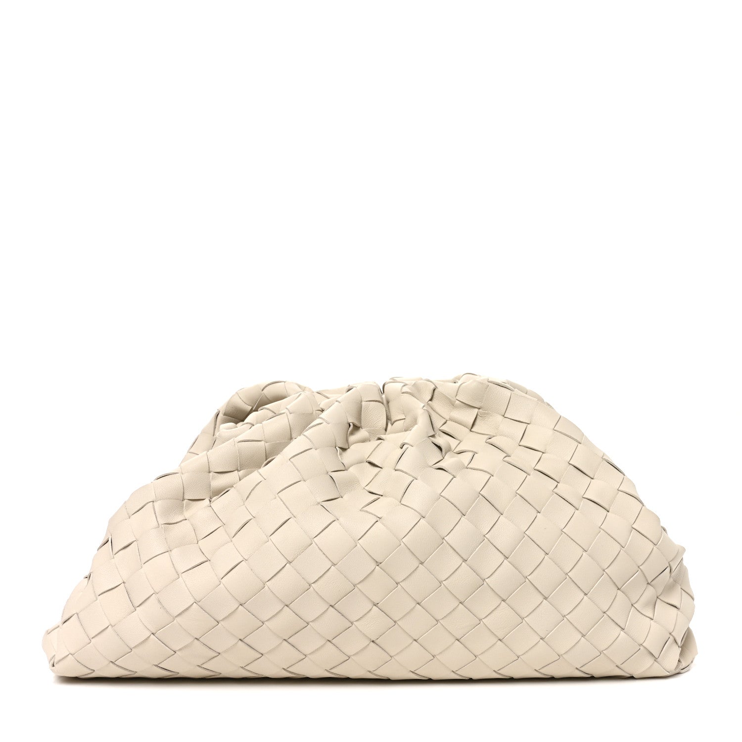 Bottega Veneta Nappa Maxi Intrecciato The Pouch Oversized Clutch Plaster 1 of 10