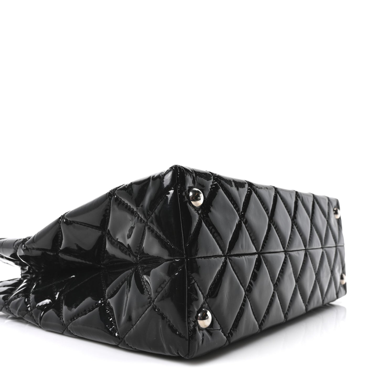 Vinyl Quilted In The Business Tote Black