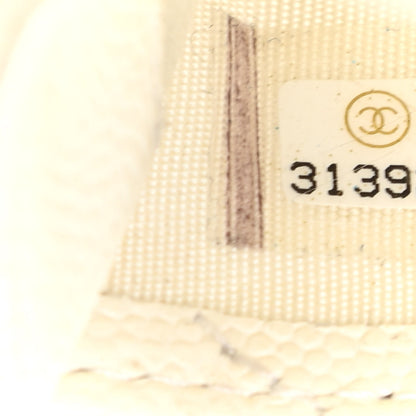 Chanel Caviar Quilted Card Holder White 8 of 12