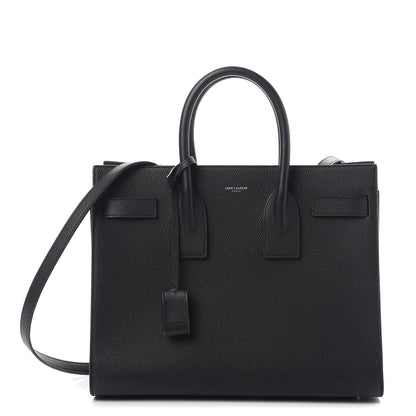 Saint Laurent Grained Calfskin Small Sac De Jour Black 1 of 13