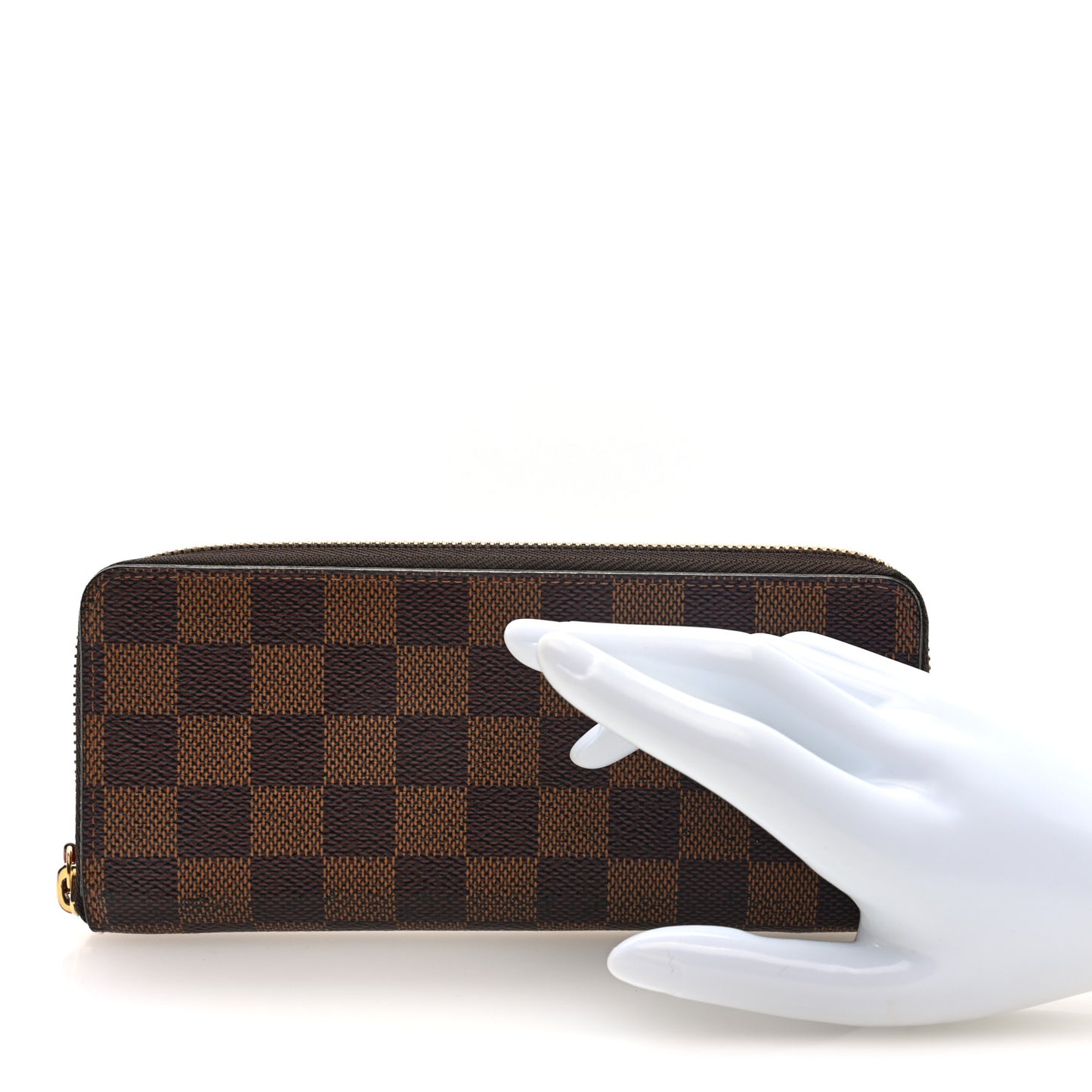 Damier Ebene Clemence Wallet Cherry