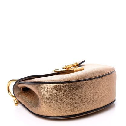 Chloe Metallic Goatskin Mini Drew Shoulder Bag Gold 4 of 9