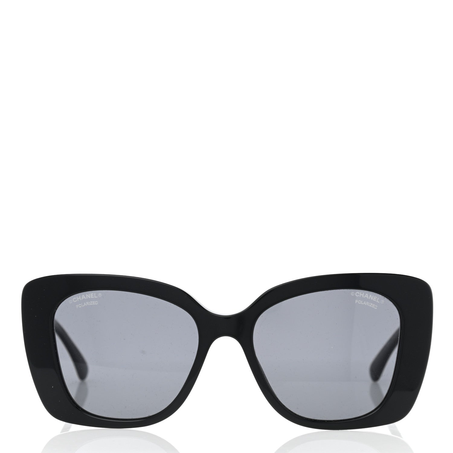 Chanel Acetate Strass Polarized Square Sunglasses 5422-B Black 2 of 8