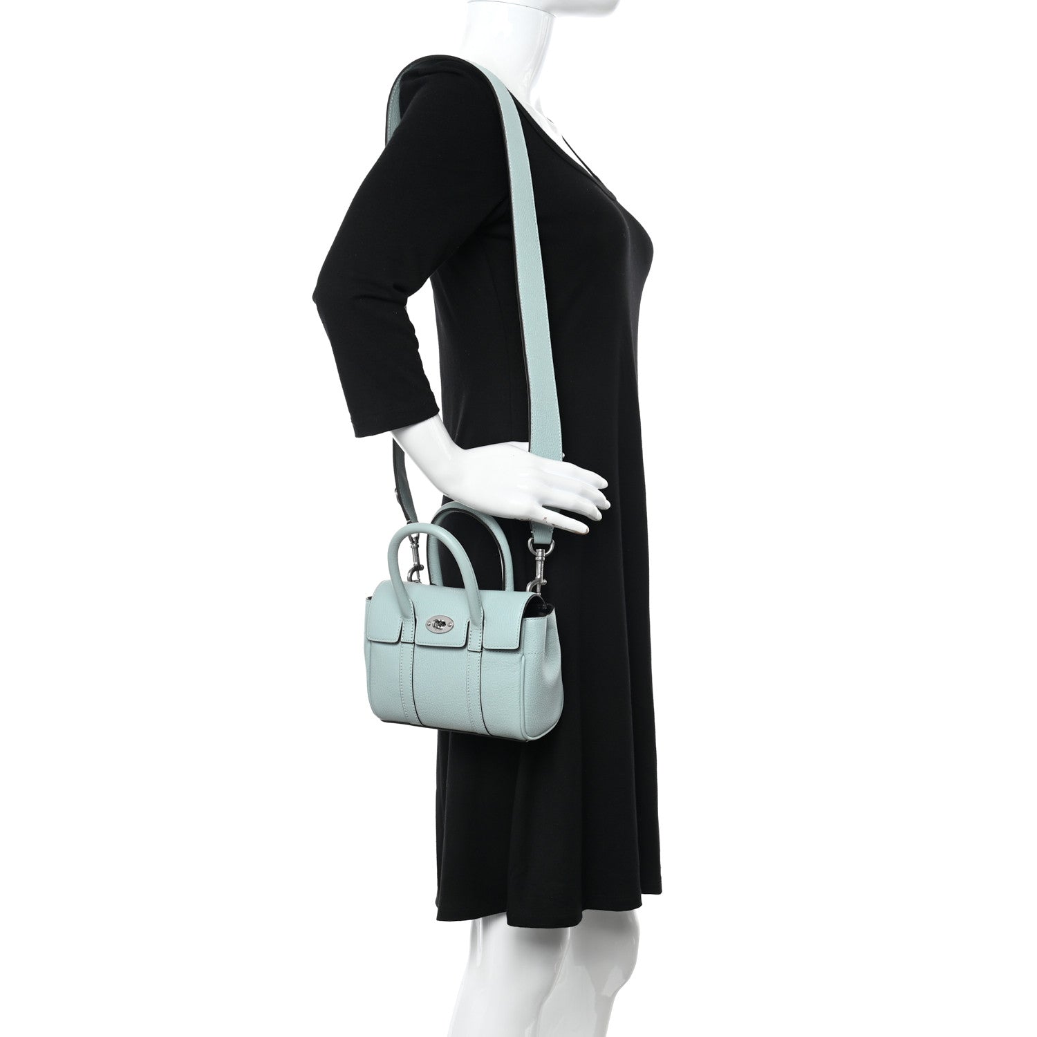 Mulberry Small Classic Grain Mini Bayswater Cloud 2 of 9