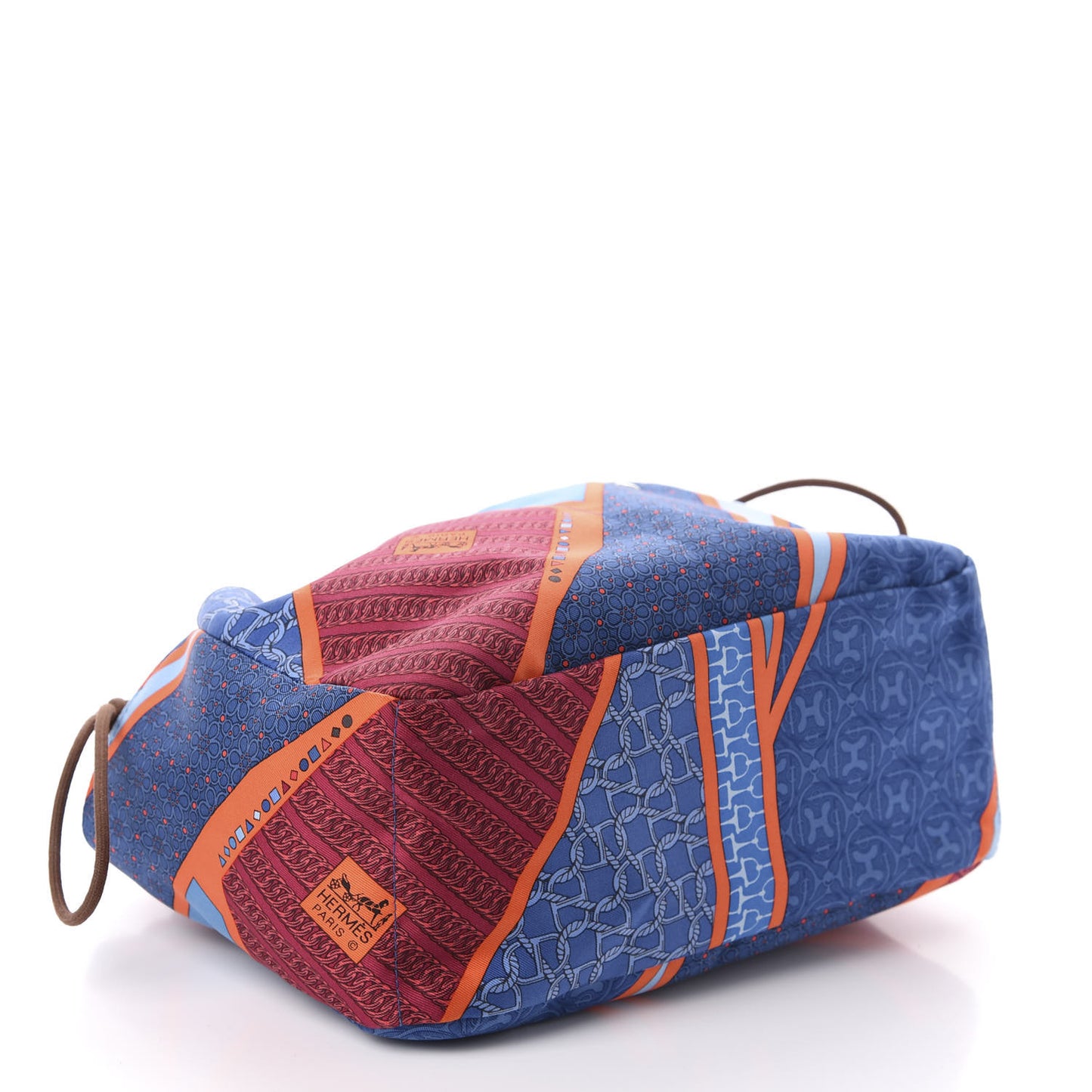 Silk Carre en Cravates Fourbi 20 PM Pouch Bleu Saphir
