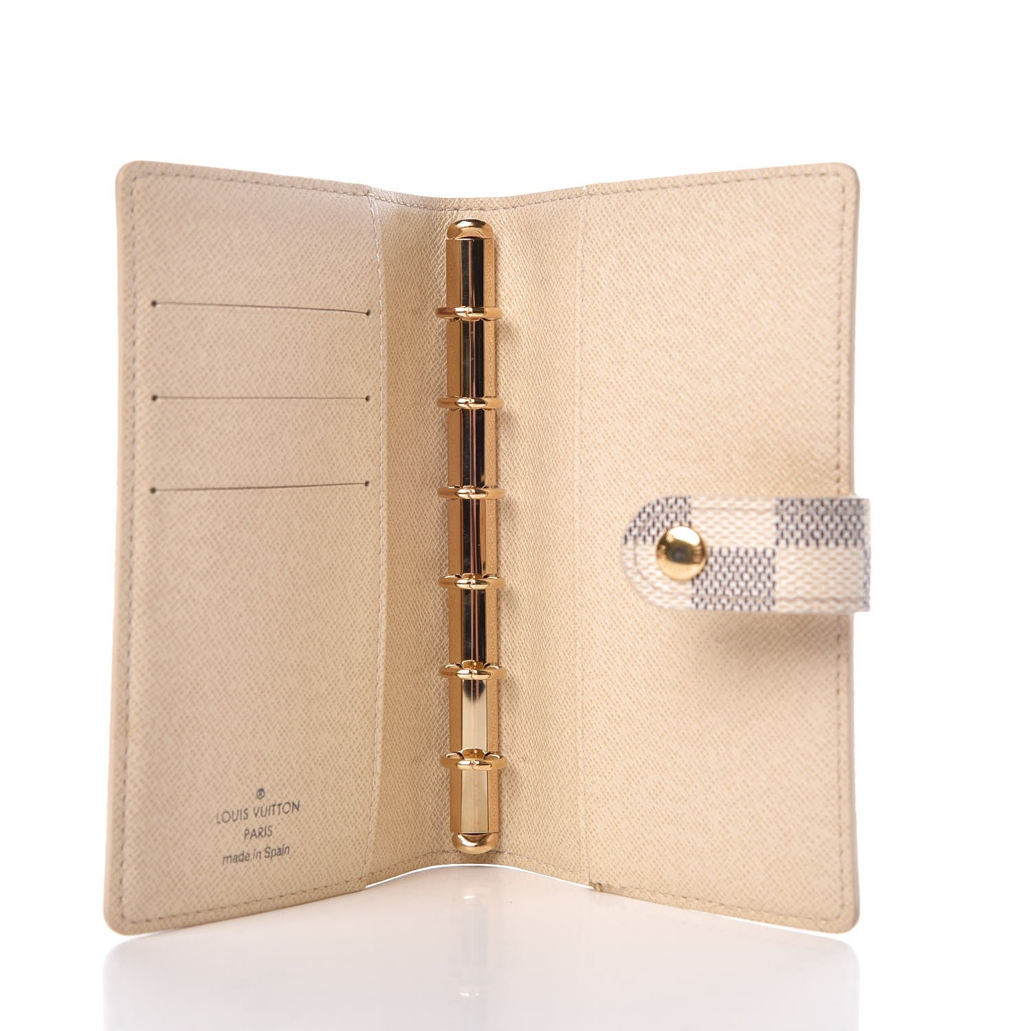 Louis Vuitton Damier Azur Small Ring Agenda Cover 5 of 7