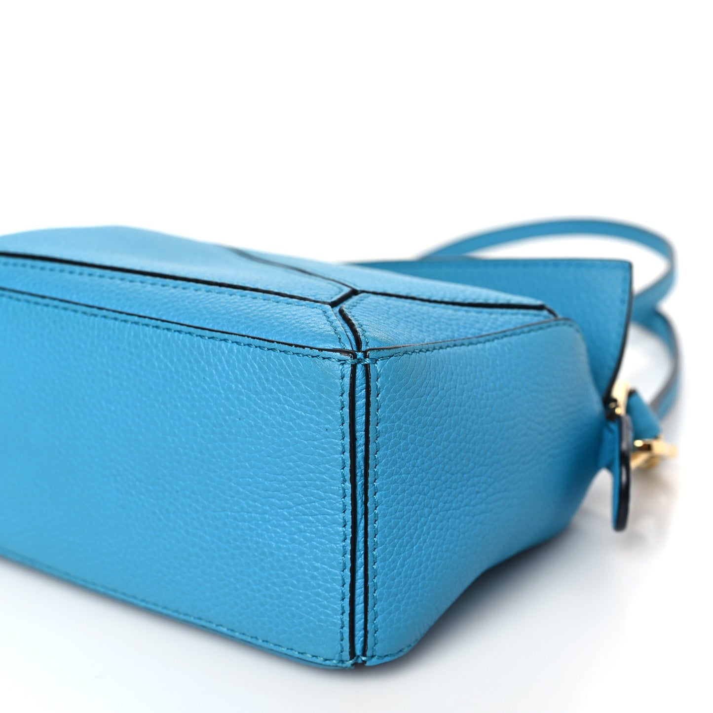 Calfskin Mini Puzzle Bag Cyan