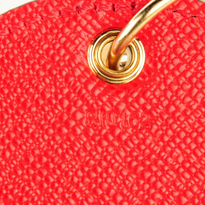 Louis Vuitton Monogram Kusama Pumpkin Dots Key Holder Red 5 of 6