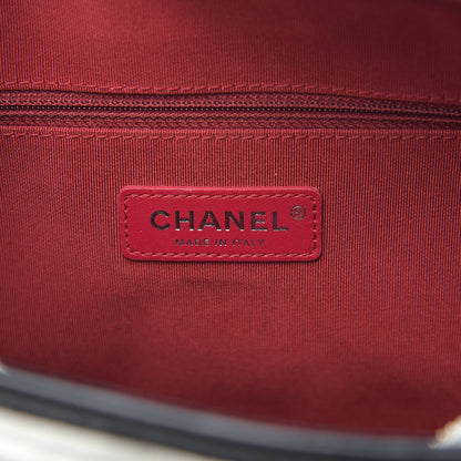 Chanel Aged Calfskin Quilted Medium Gabrielle Hobo Black White 6 of 12