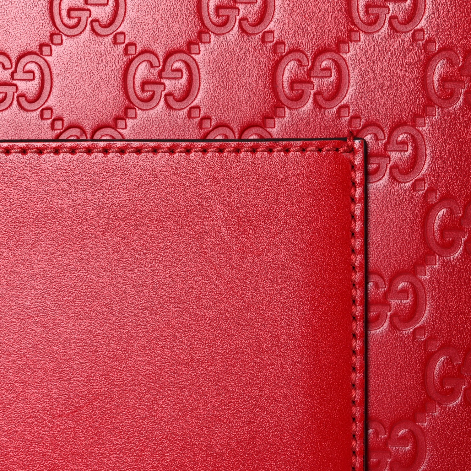 Gucci Guccissima Medium Padlock Shoulder Bag Hibiscus Red 23 of 23