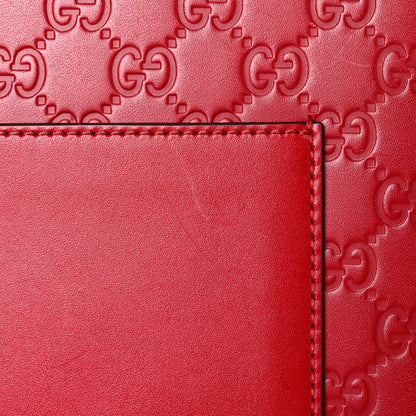 Gucci Guccissima Medium Padlock Shoulder Bag Hibiscus Red 23 of 23