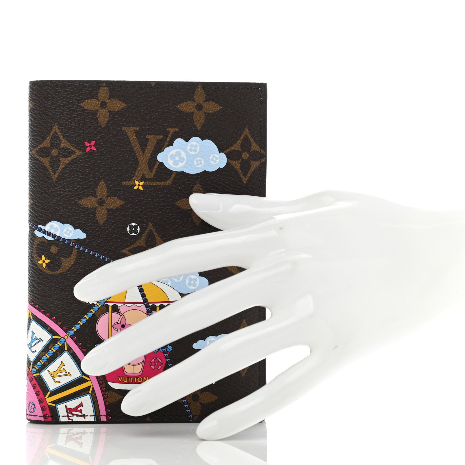 Louis Vuitton Monogram 2020 Christmas Animation Big Wheel Passport Cover Rose Ballerine 2 of 7