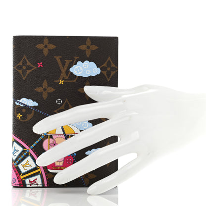 Louis Vuitton Monogram 2020 Christmas Animation Big Wheel Passport Cover Rose Ballerine 2 of 7
