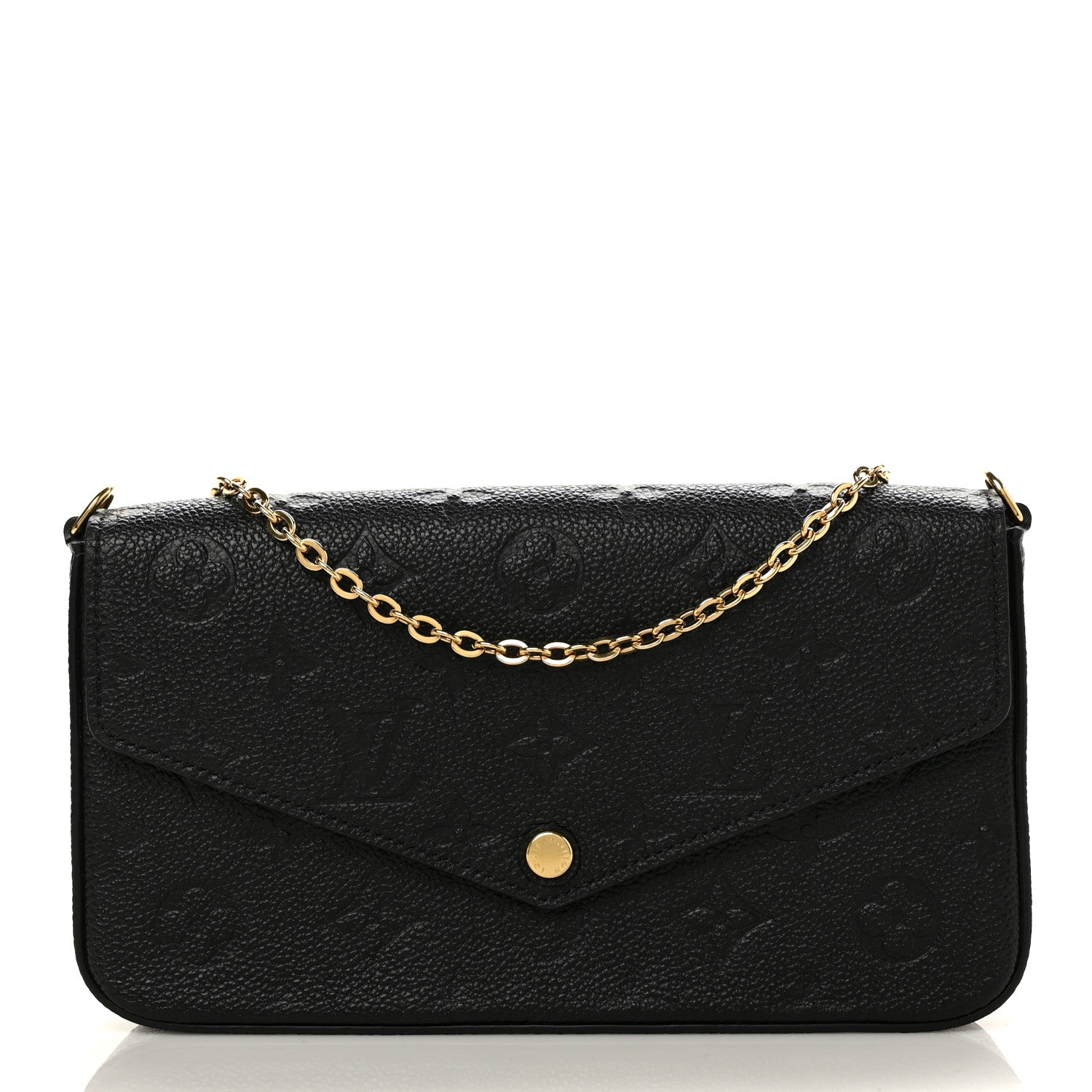 Louis Vuitton Empreinte Pochette Felicie Chain Wallet Black 3 of 7