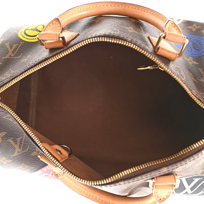 Louis Vuitton Monogram World Tour Speedy Bandouliere 30 4 of 15