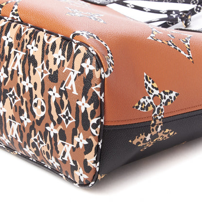 Louis Vuitton Monogram Giant Jungle Neverfull MM Black 4 of 8