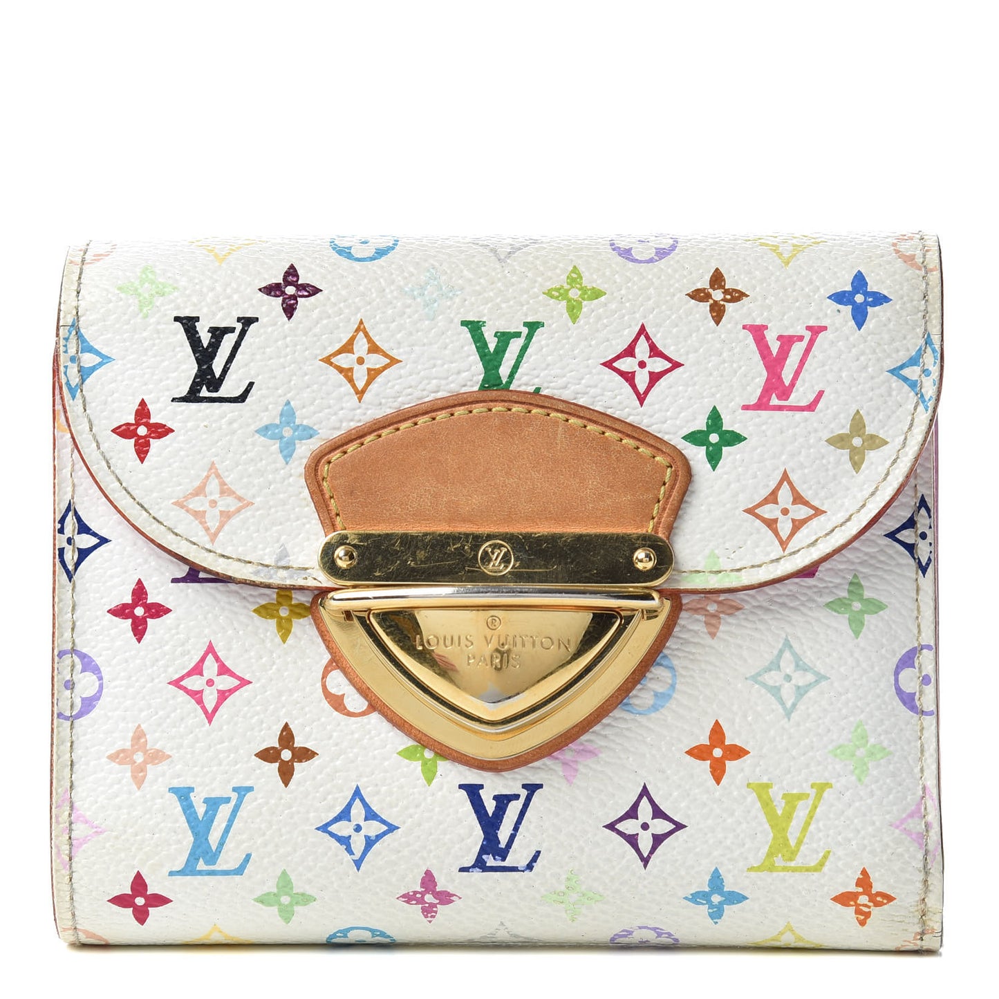 Monogram Multicolor Joey Wallet White Litchi