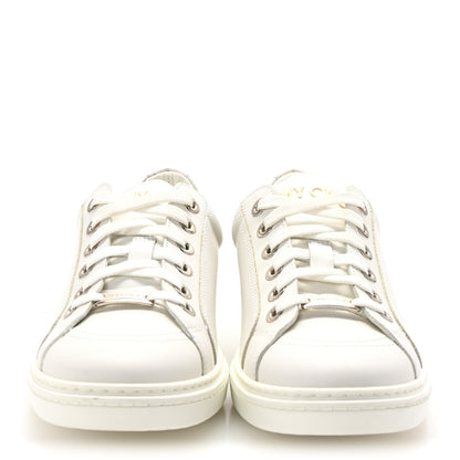 Jimmy Choo Smooth Calfskin Star Studded Cash Sneakers 40 Ultra White 3 of 10