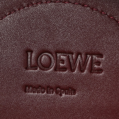 Loewe Shiny Nappa Calfskin Small Paseo Bag Burgundy 6 of 11