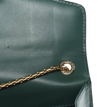 Bulgari Calfskin Small Serpenti Forever Snake Strap Crossbody Bag Emerald Green 11 of 11