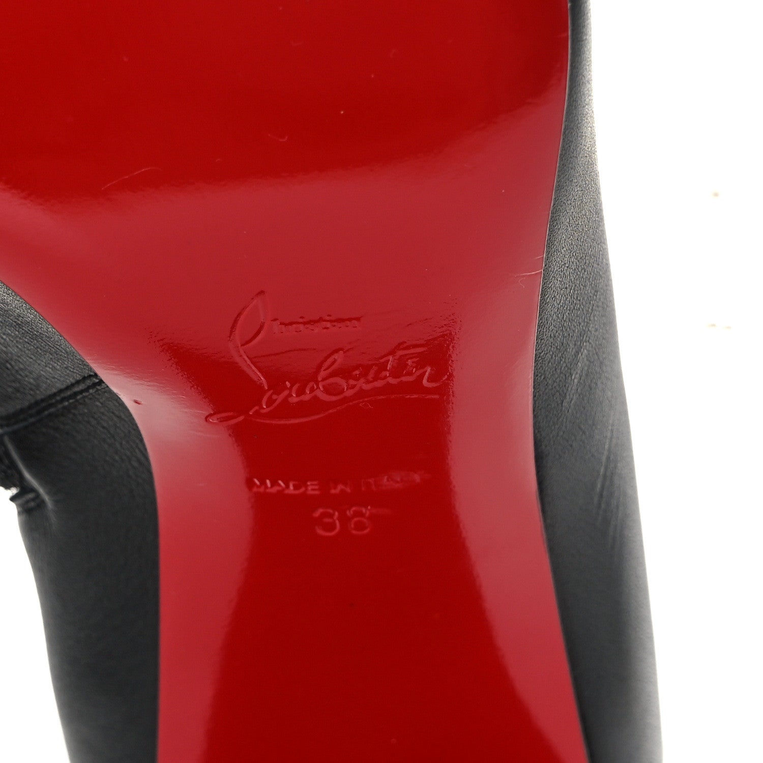 Christian Louboutin Calfskin Turela 55 Ankle Boots 38 Black 5 of 8